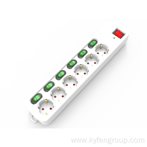 6-Germany power strip with surge protection